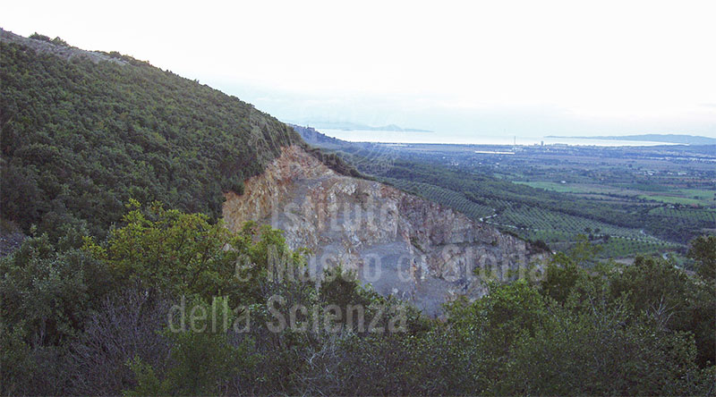 Quarry amidst thick Mediterranean vegetation, Natural Mining Park, Gavorrano.