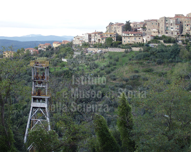 Pozzo Roma, symbol of the Pyrite Mine of Gavorrano, Natural Mining Park, Gavorrano.