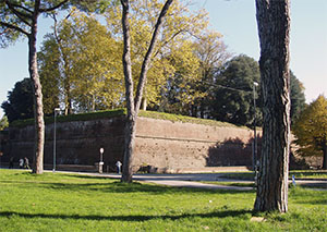 Walls of Lucca: Baluardo Santa Maria.