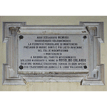 Plaque commemorating Rosolini Orlando, Montenero, Livorno.