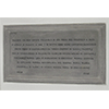 Stone tablet recording the date and place of Leonardo's birth in the words of his grandfather Ser Antonio da Vinci, Chiesa di Santa Croce, Vinci.