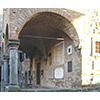 Loggia of Palazzo Pretorio (XII cent.), headquarters of the Mine Museum, Montecatini Val di Cecina.