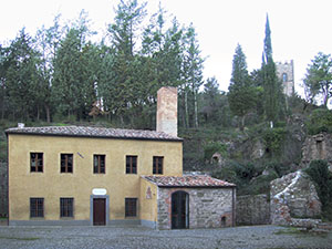 Mine of Caporciano, entrance to the copper mine, Montecatini Val di Cecina.