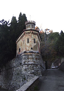 Mine of Caporciano, porter's lodge at the copper mine, Montecatini Val di Cecina.