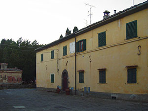 Mine of Caporciano, ex administration buildings of the copper mine, Montecatini Val di Cecina.