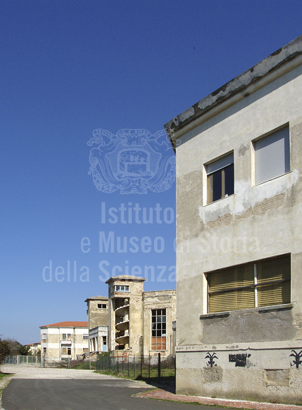 View of the sea-front side of the Ex Colonia Marina Vittorio Emanuele II, Calambrone, Pisa.
