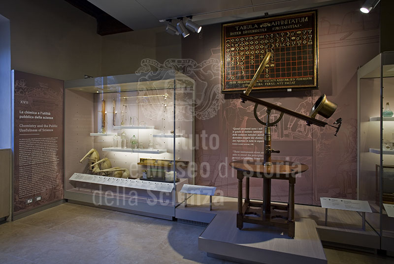 Sala XVII - La chimica e l’utilit pubblica della scienza, Museo Galileo, Firenze.