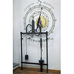 Mechanisms of the balance barometer by Filippo Cecchi and reconstruction of the quadrant.  Today conserved at the Institute and Museum of the History of Science in Florence (inv. 3816), the barometer was once under the Loggia della Signoria in Florence.