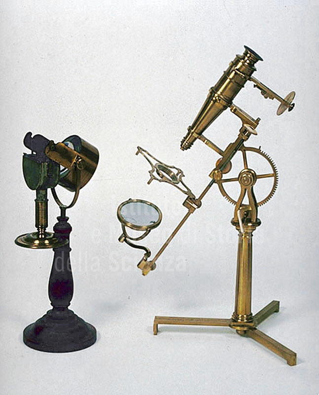 Microscopio composto, George Adams senior, c. 1770, Londra, Collezioni lorenesi, Istituto e Museo di Storia della Scienza (inv. 1223, 502), Firenze.