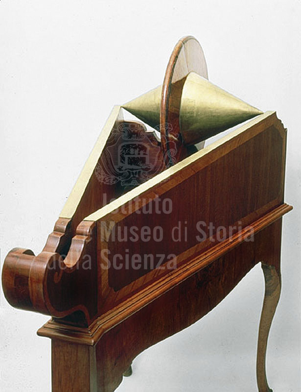 Double cone on inclined plane (mechanical paradox), second half XVIII cent., Lorraine Collections, Institute and Museum of the History of Science (inv. 3387), Florence.