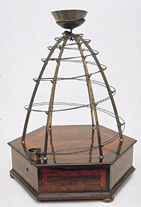 Apparatus  to demonstrate the isochronism of falls along a spiral on a paraboloid, first half XVIII cent., Lorraine Collections, Institute and Museum of the History of Science (inv. 976), Florence.