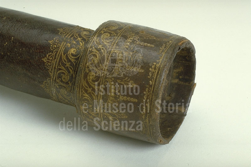 Galileo's telescope: lens lodging inserted at the end of the tube (Istituto e Museo di Storia della Scienza, Firenze).