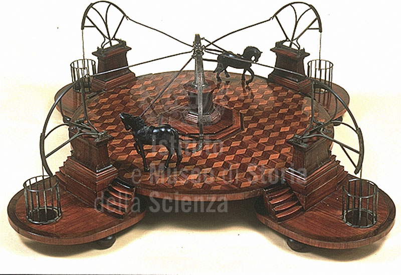 Modello di macchina da alzare acqua, fine XVIII sec., Firenze, Collezioni lorenesi, Istituto e Museo di Storia della Scienza (inv. 983), Firenze.