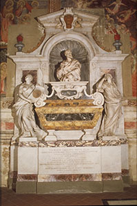 Sepolcro di Galileo Galilei, 1737 (Basilica di Santa Croce, Firenze)
