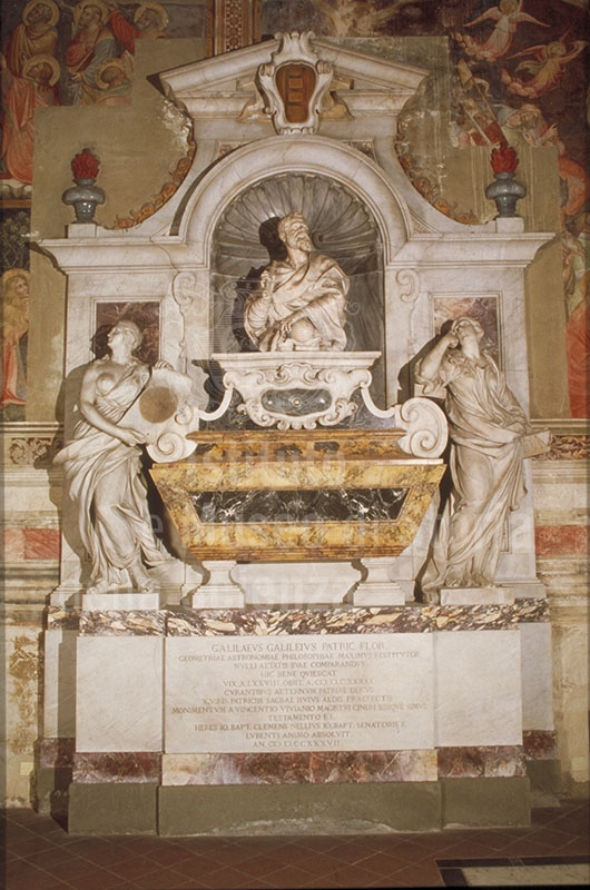 Monumental sepulchre of Galileo Galilei, Basilica of Santa Croce, Florence.