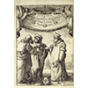 Galileo Galilei, Dialogo sopra i due massimi sistemi del mondo, in Fiorenza, per Gio. Batista Landini, 1632 - Antiporta con l'incisione di Stefano della Bella.