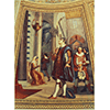 Galileo Galilei osserva la lampada nel Duomo di Pisa. Affresco di Luigi Sabatelli, 1840 (Museo di Storia Naturale di Firenze - Sezione di Zoologia "La Specola" - Tribuna di Galileo).