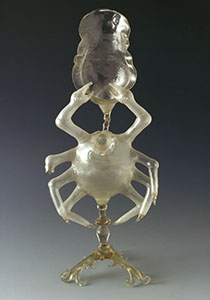 Glass capriccio in the shape of a crab, Medicean Collections, Museo di Storia della Scienza, Florence.