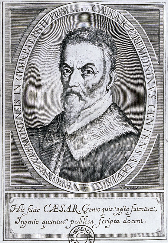 Portrait of Cesare Cremonini. Engraving by H. David (Museo civico, Padova).