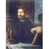 Portrait of Andrea Cesalpino. Oil on canvas by A. Battista Ricci, 16th cent. (Università di Pisa, Rettorato).