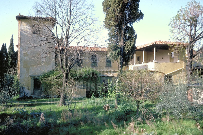 Veduta della villa "Il Gioiello" ad Arcetri, Firenze.