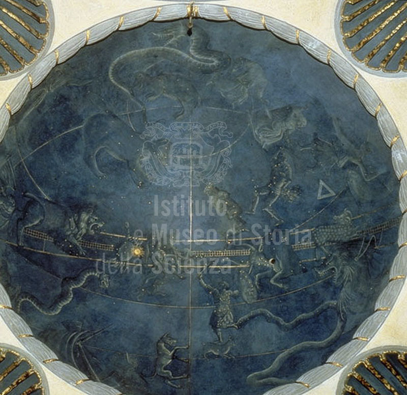 Affresco dipinto nella cupola della scarsella della sagrestria vecchia della Basilica di San Lorenzo, Firenze.