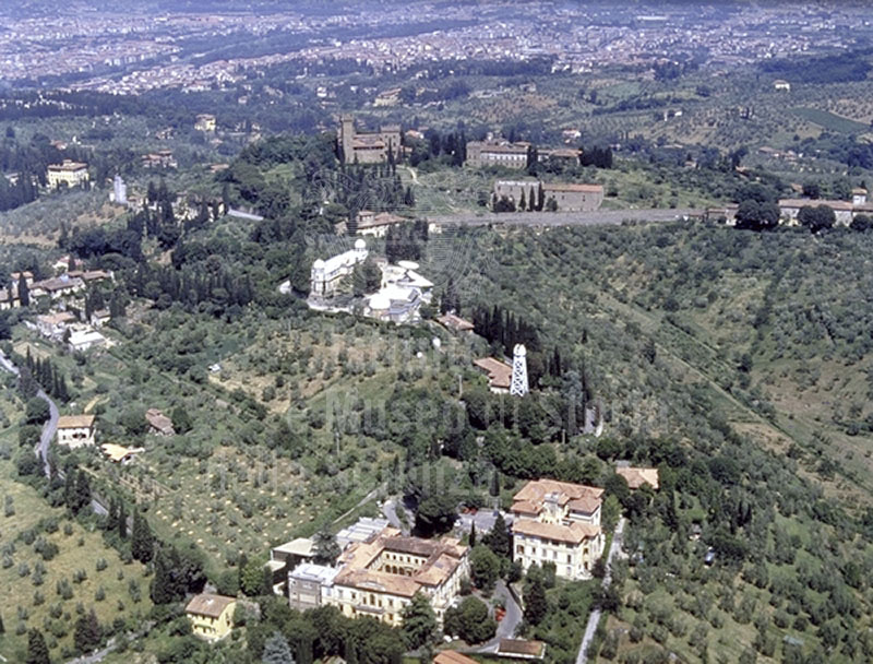 Aerial view of the Astrophysical Observatory at Arcetri, Florence.