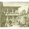 Galileo Galilei at his home in Arcetri. Engraving by Giovanni Battista Silvestri (from Taccuino di Giovanni Battista Silvestri architetto fiorentino, Firenze, Stamperia Magheri, 1833-1835, n. I).