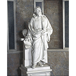 Statua di Galileo Galilei, opera di Aristodemo Costoli, Tribuna di Galileo, Firenze.