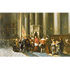 G. Tronfi, Galileo Galilei in the Cathedral of Pisa, observing the lamp, 1870 ca. (Opera della Primaziale pisana).