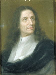 Portrait of Vincenzo Viviani. Pastel on paper by Domenico Tempesti, 1690 ca. (Galleria degli Uffizi, Firenze)
