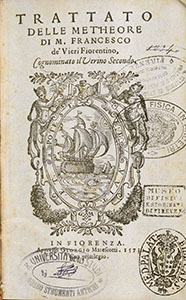Francesco de' Vieri, Trattato delle metheore, in Fiorenza, appresso Giorgio Marescotti, 1573 - Frontespizio
