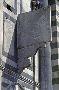 Il quadrante astronomico, costruito da Egnazio Danti, in precedenza collocato sulla facciata della Basilica di Santa Maria Novella, Firenze. Attualmente il quadrante  in restauro.