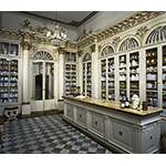 Interior of the Pharmacy "Quattro Cantoni", Siena.