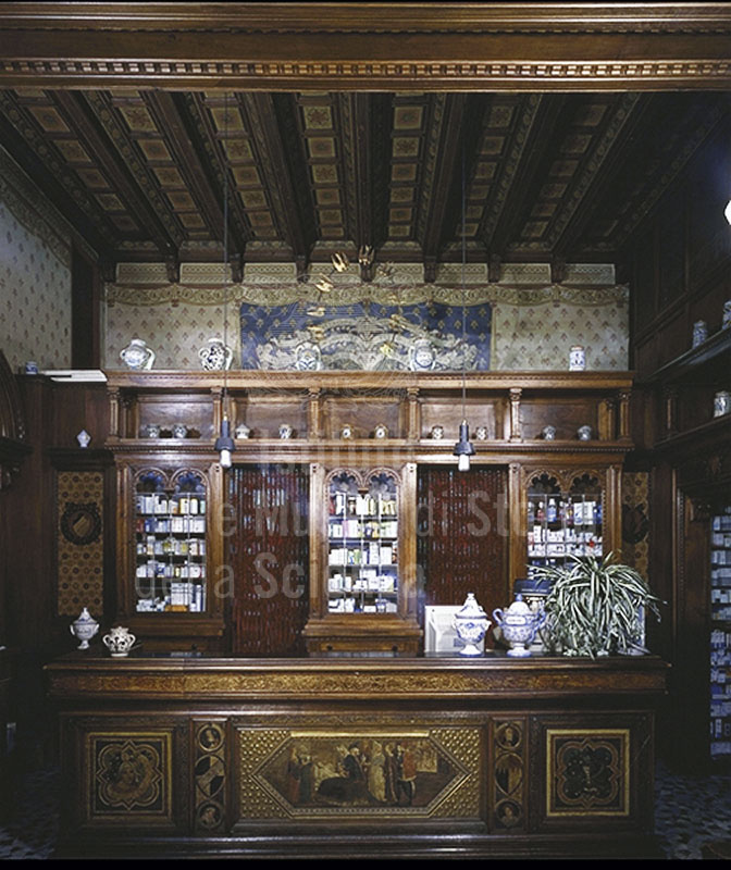 Interior of the Pharmacy "Canto alle Rondini", Florence.