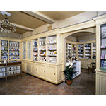 Furnishings, dating from the late 19th  - early 20th century, in the Pharmacy of the Pine, Florence.