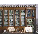 Furnishings and part of the historic equipment of the Pharmacy Paoletti, Brozzi, Florence.