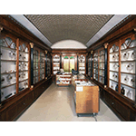 Nineteenth-century furnishings in the Pharmacy Bologni, Sarteano.