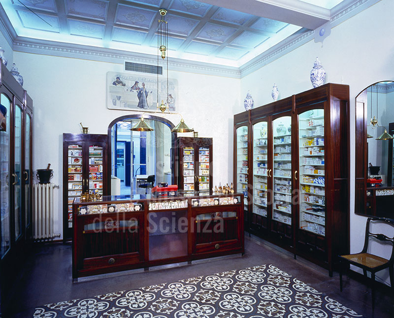 Interior of the English Pharmacy "al Dante", Viareggio.