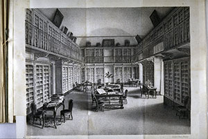 Central herbarium room of the Florence Museum of Physics and Natural History  in 1874, in F. Parlatore, "Les collections botaniques du Muse royal de physique et d'histoire naturelle de Florence", Florence, 1874.