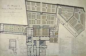Plan of the former Imperial and Royal Museum of Physics and Natural History, Department of Prints and Drawings of the Uffizi, Florence.