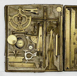 Box for mathematical instruments, Christoph Schissler, late XVI cent., German manufacture, Medici Collections (Mattias de' Medici nucleus), Institute and Museum of the History of Science (inv. 2532), Florence.