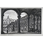 Incisione di Bartolomeo Polloni raffigurante l'Università degli Studi di Pisa.
