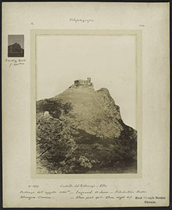 Telephotograph by Giorgio Roster depicting the Volterraio Castle, Elba Island, 1895 ca., Roster Fund, Institute and Museum of the History of Science, Florence.