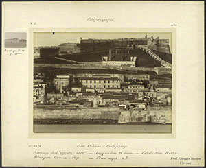 Telephotograph by Giorgio Roster depicting Forte Falcone, Portoferraio, Elba Island, 1895 ca., Roster Fund, Institute and Museum of the History of Science, Florence.
