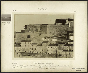 Telephotograph by Giorgio Roster depicting Forte Falcone, Portoferraio, Elba Island, 1894 ca., Roster Fund, Institute and Museum of the History of Science, Florence.