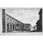 Incisione raffigurante l'Arcispedale di Santa Maria Nuova di Firenze, F. Fontani, "Viaggio pittorico della Toscana", Firenze, per V. Batelli, 1827 (3 ed.).