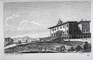 Villa Medicea di Poggio a Caiano, F. Fontani, "Viaggio pittorico della Toscana", Firenze, per V. Batelli, 1827 (3 ed.)