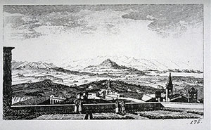 Engravinwith a view of the Val di Chiana, F. Fontani, "Viaggio pittorico della Toscana", Florence, for V. Batelli, 1827 (3rd ed.).