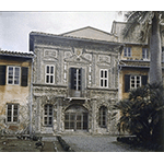 Old facade of the Botanical Garden of the University of Pisa.